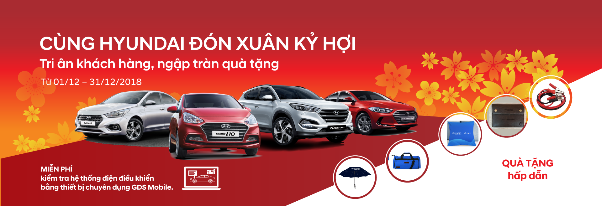 Chương trình khuyến mại Dịch vụ cuối năm "Cùng Hyundai đón xuân Kỷ Hợi"